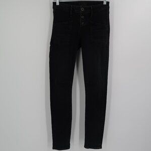 Revolve RTA Women's Black Button Fly High Waisted Jeans Size 27